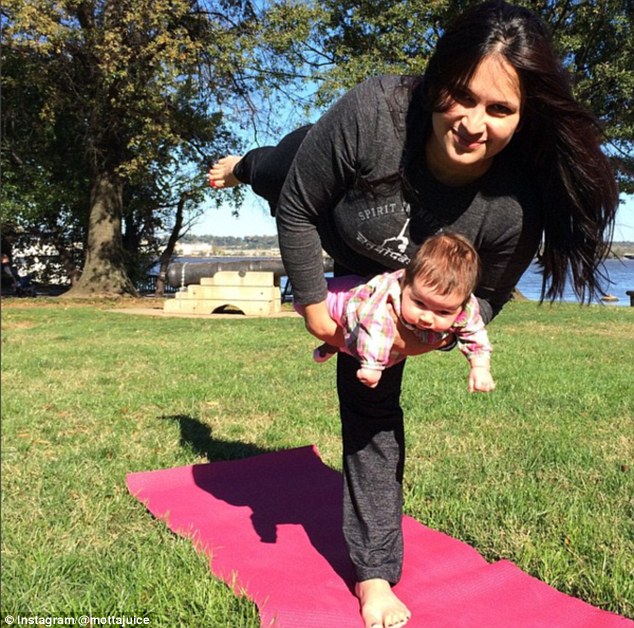 Mottajuice has been introducing her daughter to her yoga practice from an early age.
