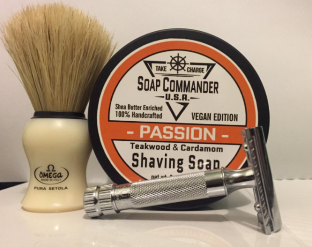 An old-school double edge razor that's cheaper (and works way better) than cartridge razors.