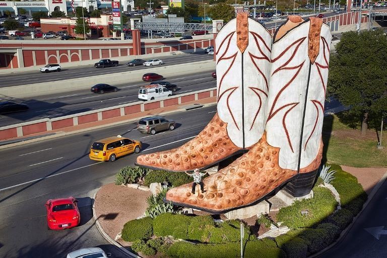 Want to see the largest cowboy boots in the world?