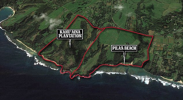 Almost a dozen of small parcels on the Facebook co-founder's $100 million Kauai property (pictured) are believed to belong to Hawaiian citizens