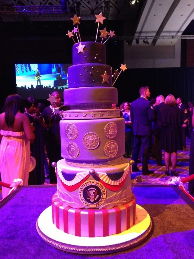 This is the cake served at former President Obama’s Commander In Chief Ball on Jan. 21, 2013, after his second inauguration.