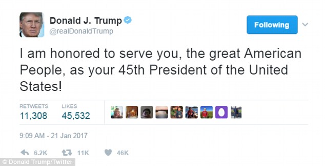 It was eventually corrected to 'honored' - this isn't the first time the president has misspelled a tweet. This tweet was also deleted. Both deletions may have been in violation of the Presidential Records Act