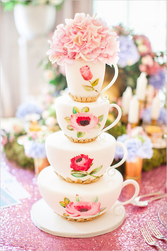 This teacup cake that is literally perfect for Alice and her friends.