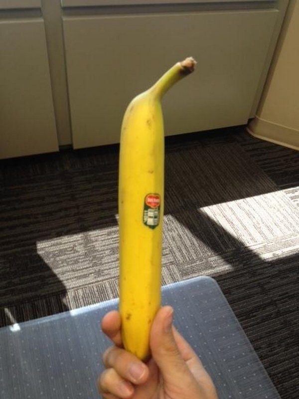 This banana that's a little too straight: