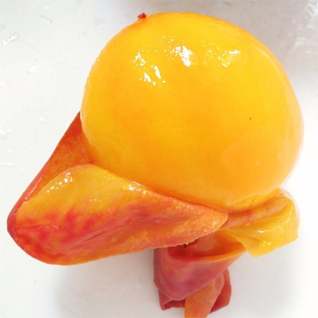 This peeled peach:
