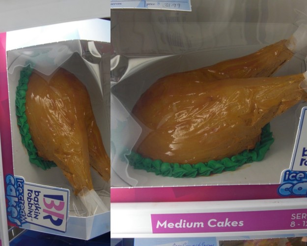 This cake that looks like a turkey: