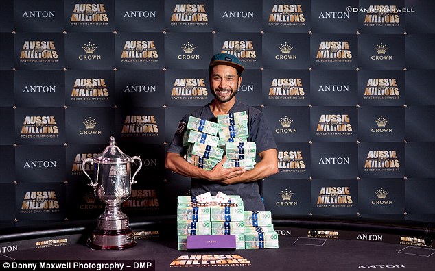 Shurane Vijayaram, 33, won $1.6 million after beating 724 players at the 2017 Aussie Millions Poker Championships