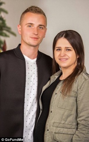 Nataliya is pictured with Vadim during one of her pregnancies