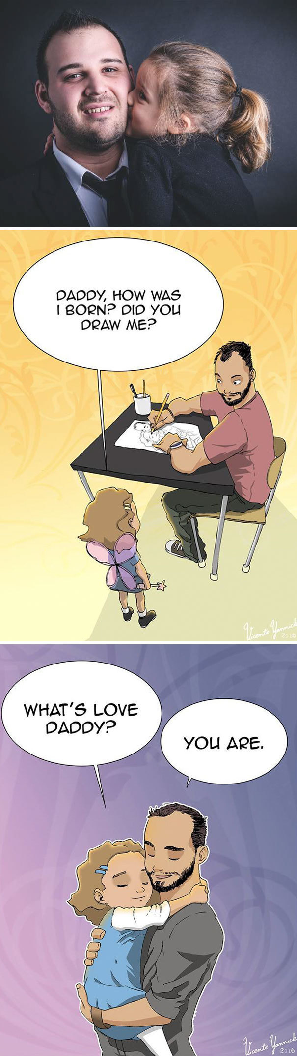 This single dad makes heartwarming illustrations of his everyday life with his daughter.