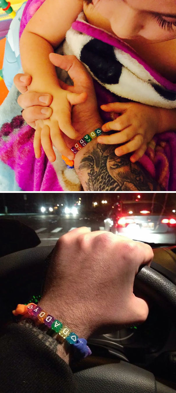 A bracelet his daughter made him a little over two years ago during a turning point in his life.