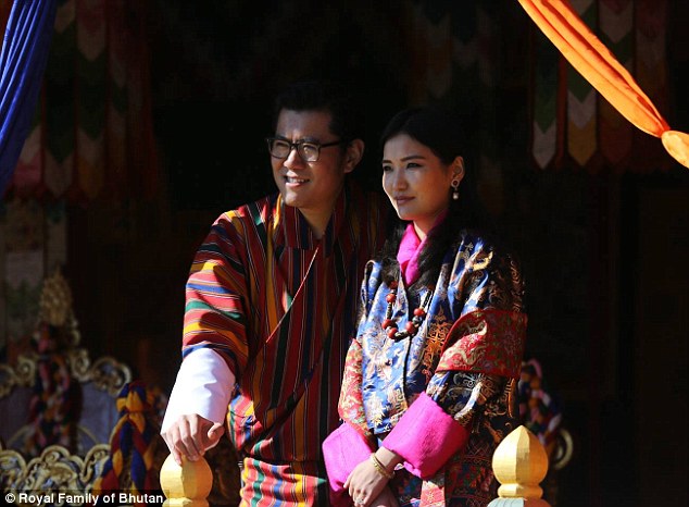 Lots to celebrate: King Jigme will also be celebrating his birthday later this month, turning 37 on February 21