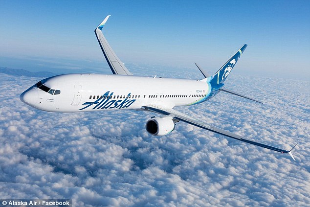The incident happened on an Alaska Airlines flight from Seattle to San Francisco (file picture)