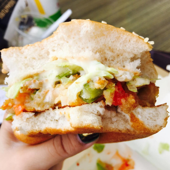 Veggie Crunch Burger – Singapore