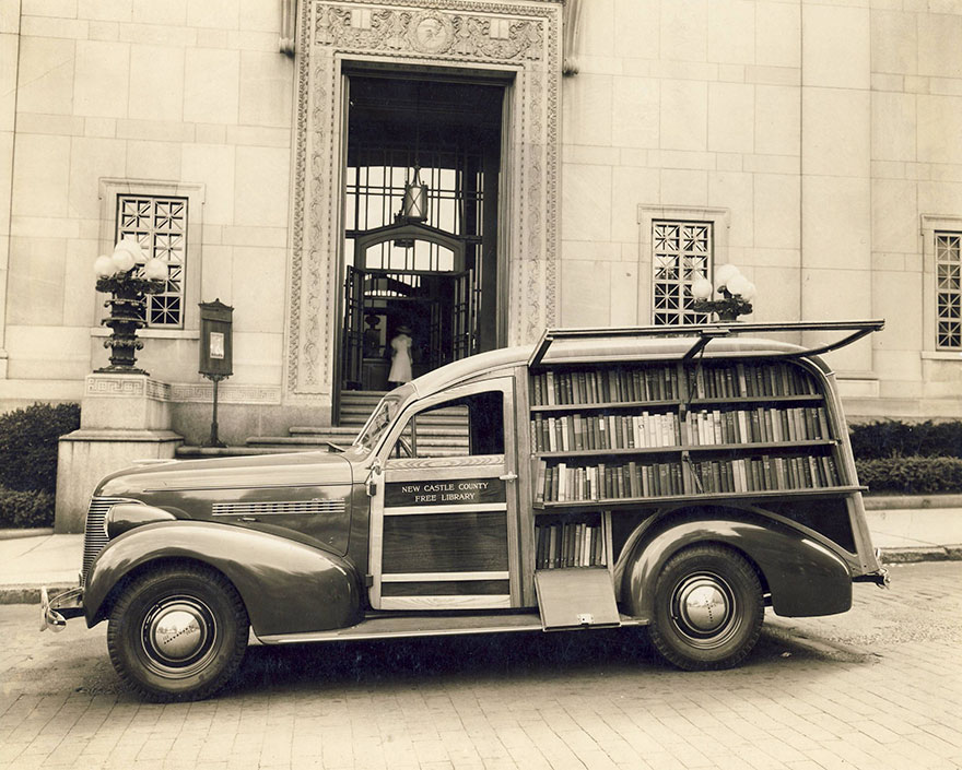A Very Fine Bookmobile Owned By The New Castle County Free Library