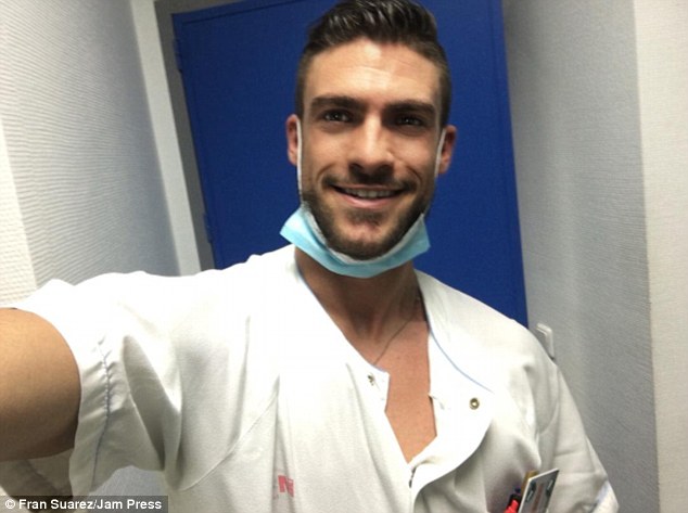 Welcome distraction: Fran is sure to have his patients swooning when he smiles like this