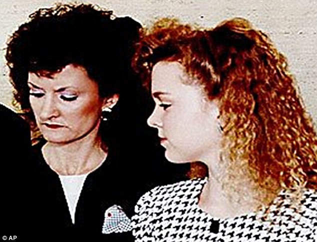 Obsession: Wanda Holloway, pictured here with Shanna then 13 in 1991, was convicted of plotting to kill her daughter's cheerleading rival's mother