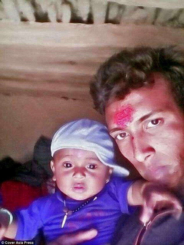 Joy: Tej and his wife now have a 10-month-old son, Kapil. He said 'I never imaged I would fall in love, marry or become a father but all my dreams have come true'