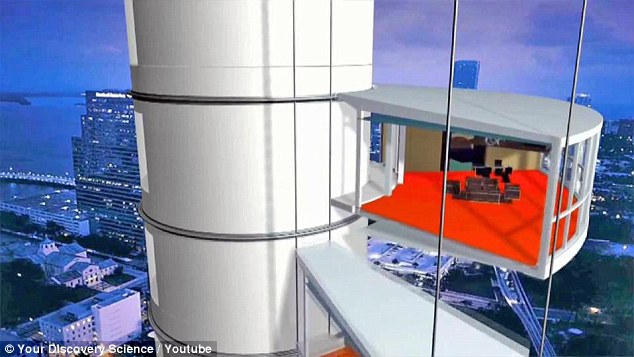 The skyscraper will be able to rotate 360 degrees, so the view will change endlessly for residents inside. The building will serve as both a hotel and an apartment building