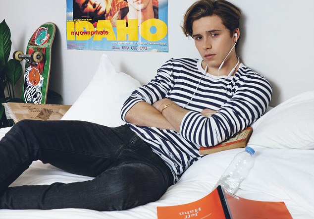 'Ain't A Boy No More': Brooklyn Beckham has admitted that David and Victoria Beckham's fame went over his head until he hit his teens as he poses for Wonderland magazine 
