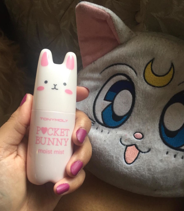 Discreetly pull out an adorable bunny mist throughout the day to freshen up your skin.