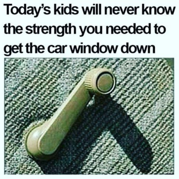 You had to manually roll up the window.