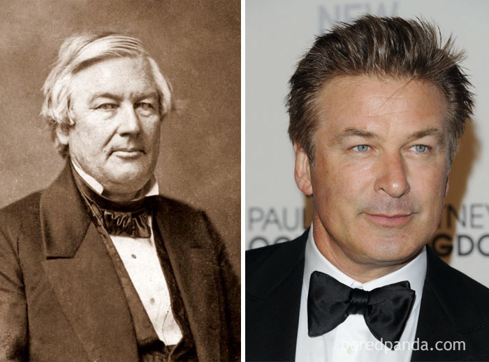 13Th President Of The United States Millard Fillmore (1800-1874) And Alec Baldwin