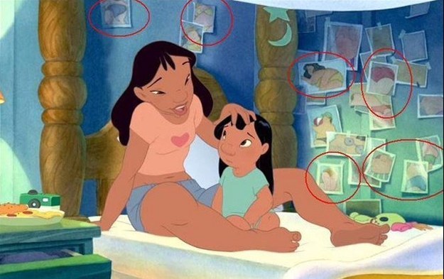Lilo's sister sure had a thing for butts: