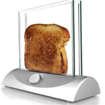For breakfast, break out this toaster, which will ensure your toast has a nice view.