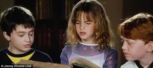 Old clip: The 26-year-old actress and women's rights activist was mortified when the TV host aired an outtake from the first film, Harry Potter And The Philosopher's Stone