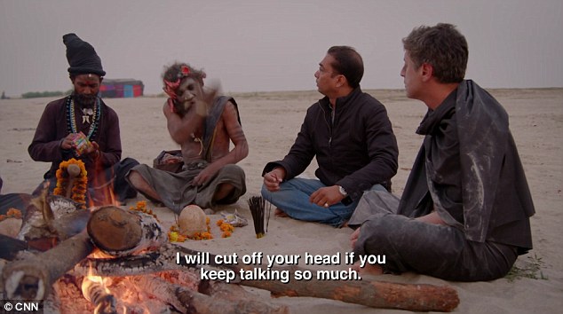 One of the Aghori sect members appears to threaten Aslan during the episode