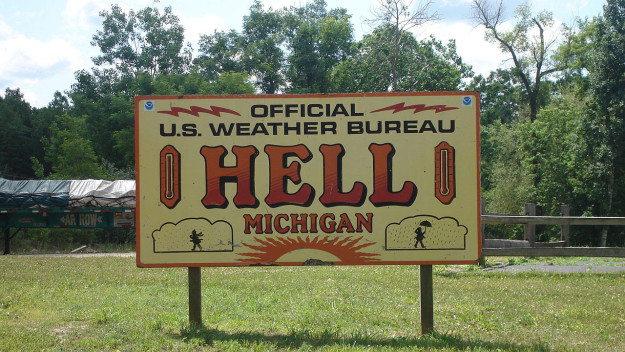 This town named Hell, Michigan