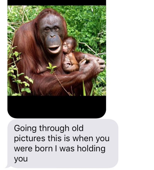 The "sentimental" dad who texted his daughter this touching snapshot: