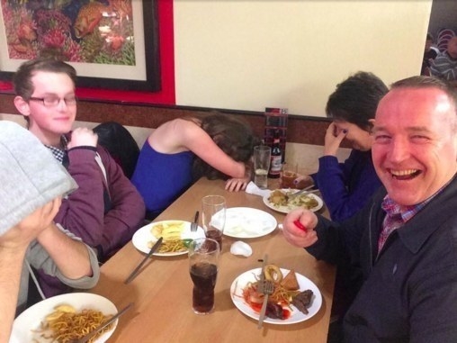 The dad who insisted on using a selfie stick in public: