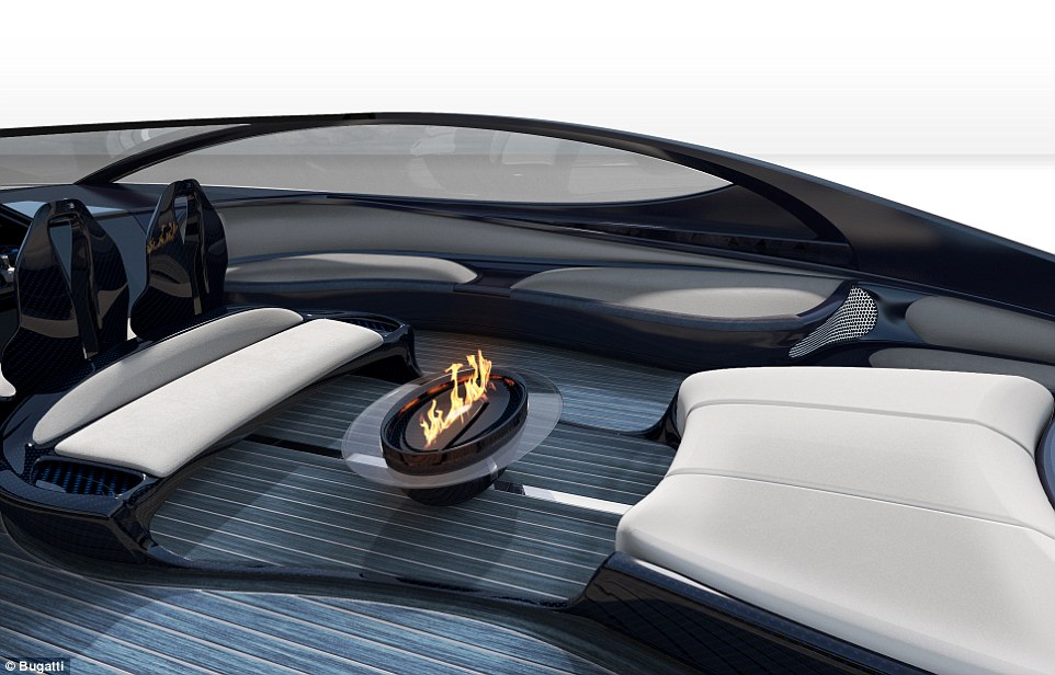 Maritime connoisseurs will also cherish the fire pit, centrally located between the Jacuzzi and the two forward seats 