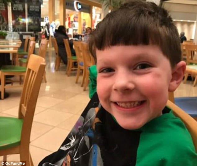 Five-year-old John Bruno died on Saturday, three days after the family dog strangled him by pulling at his scarf 