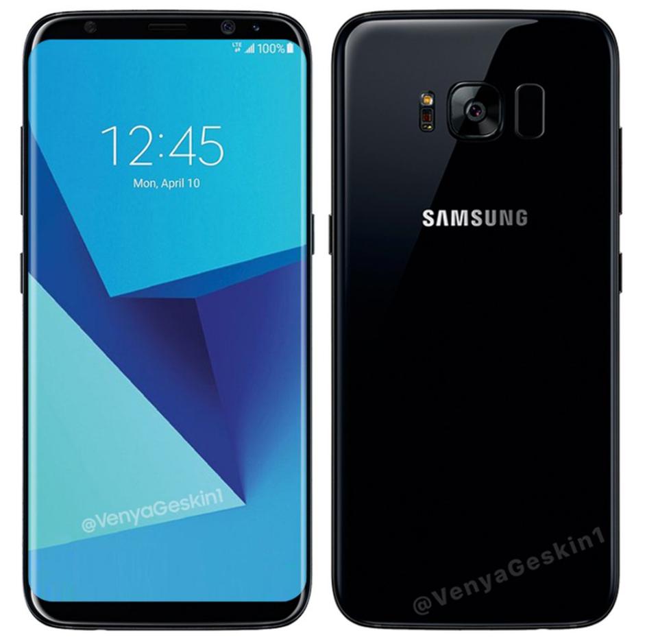 Galaxy S8 renders based on leaks are almost identical to the image Target released. Image credit: Benjamin Geskin