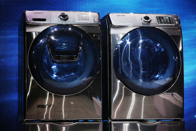 "Terminator" style washing machine and dryer.