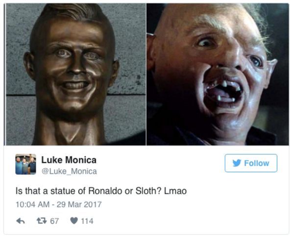 the internet is dying at cristiano ronaldos statue unveiling 18 photos 211 The internet is dying at Cristiano Ronaldos statue unveiling (17 Photos)
