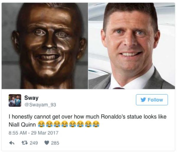 the internet is dying at cristiano ronaldos statue unveiling 18 photos 213 The internet is dying at Cristiano Ronaldos statue unveiling (17 Photos)