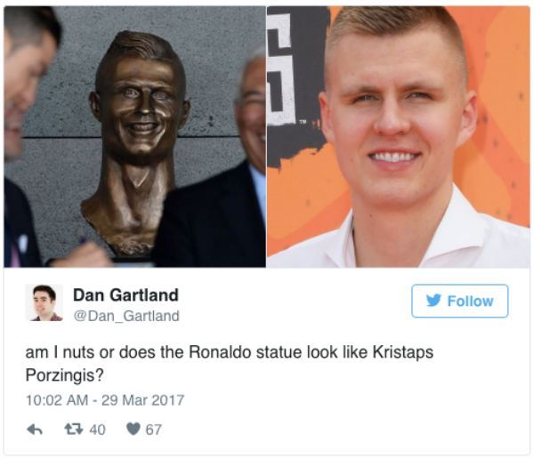 the internet is dying at cristiano ronaldos statue unveiling 18 photos 212 The internet is dying at Cristiano Ronaldos statue unveiling (17 Photos)