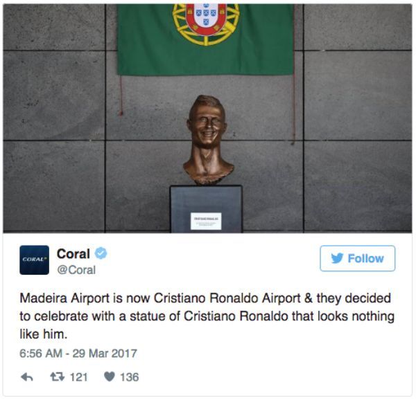 the internet is dying at cristiano ronaldos statue unveiling 18 photos 26 The internet is dying at Cristiano Ronaldos statue unveiling (17 Photos)