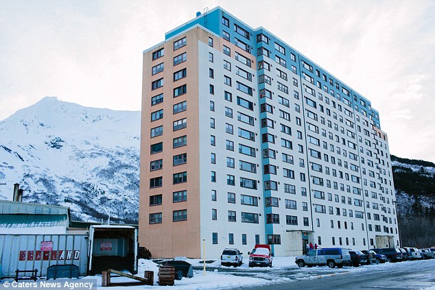 In the small town of Whittier, Alaska, nearly all 218 residents live in one single multi-story building