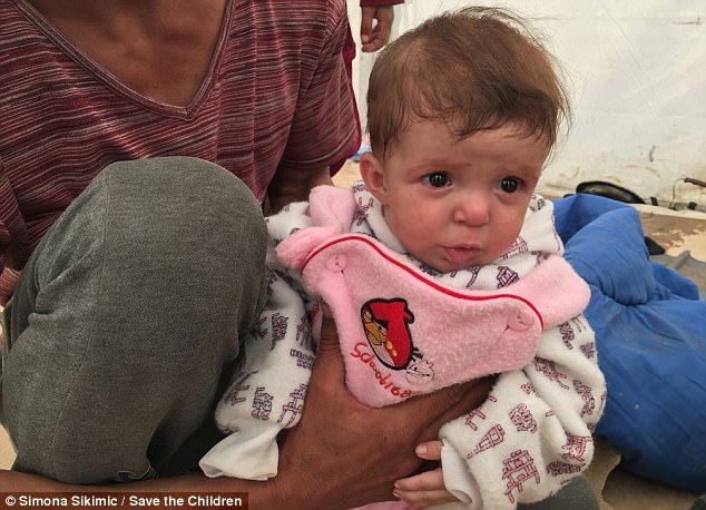 Fears are growing for five-month-old Marwa, who has been very ill since her family escaped from the west of Mosul