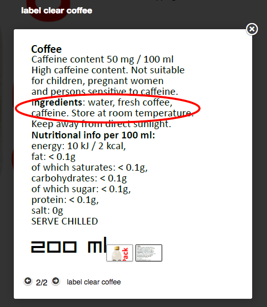 The ingredient list posted on the website doesn't reveal much more either.