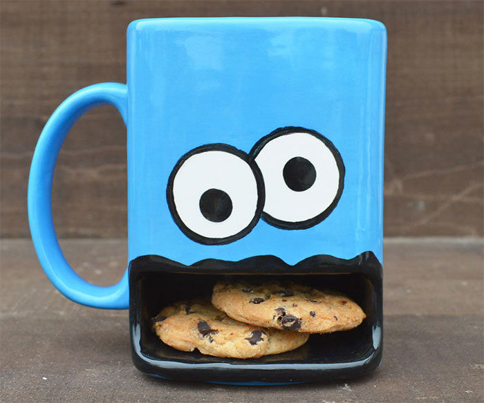 Cookie Monster Coffee Cup