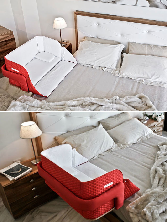Portable Baby Crib You Can Attach To Your Bed