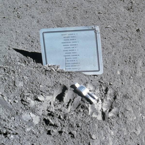 18 -  There’s a memorial sitting on the Moon for every astronaut who died in the pursuit of space exploration, including Russian Cosmonauts.