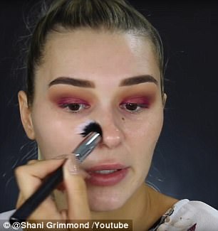 Not cheap: She primed her face with a $220 face primer