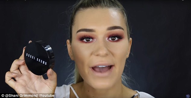 Treating herself: 'I literally got all of these expensive products just for this video,' Shani said, before adding that many of them are items that she uses on a daily basis