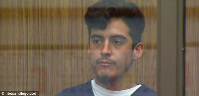 In Court: Sanchez appeared calm and emotionless in court on Tuesday. After hearing police testimony, a judge ordered him to face trial for first degree murder